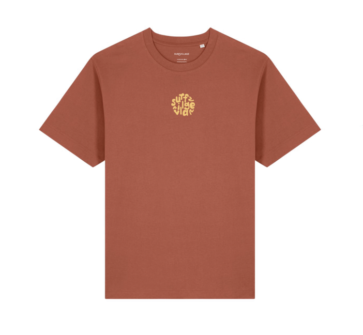 Surfvillage Embroided Circle Tee - Terra