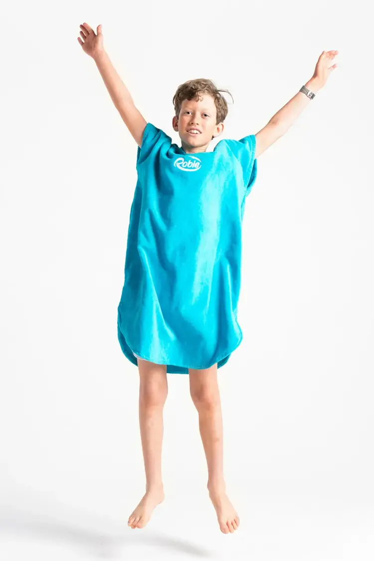 Robie Junior Original Changing Robe - Surf Poncho - Blue Atoll