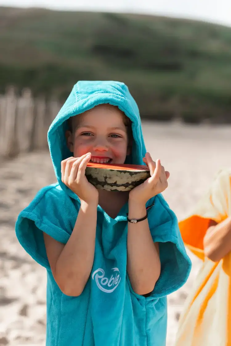 Robie Junior Original Changing Robe - Surf Poncho - Blue Atoll