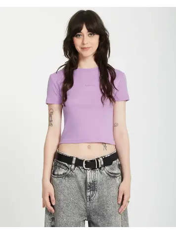 Volcom Volcomstone Tight Crop Iris Purple