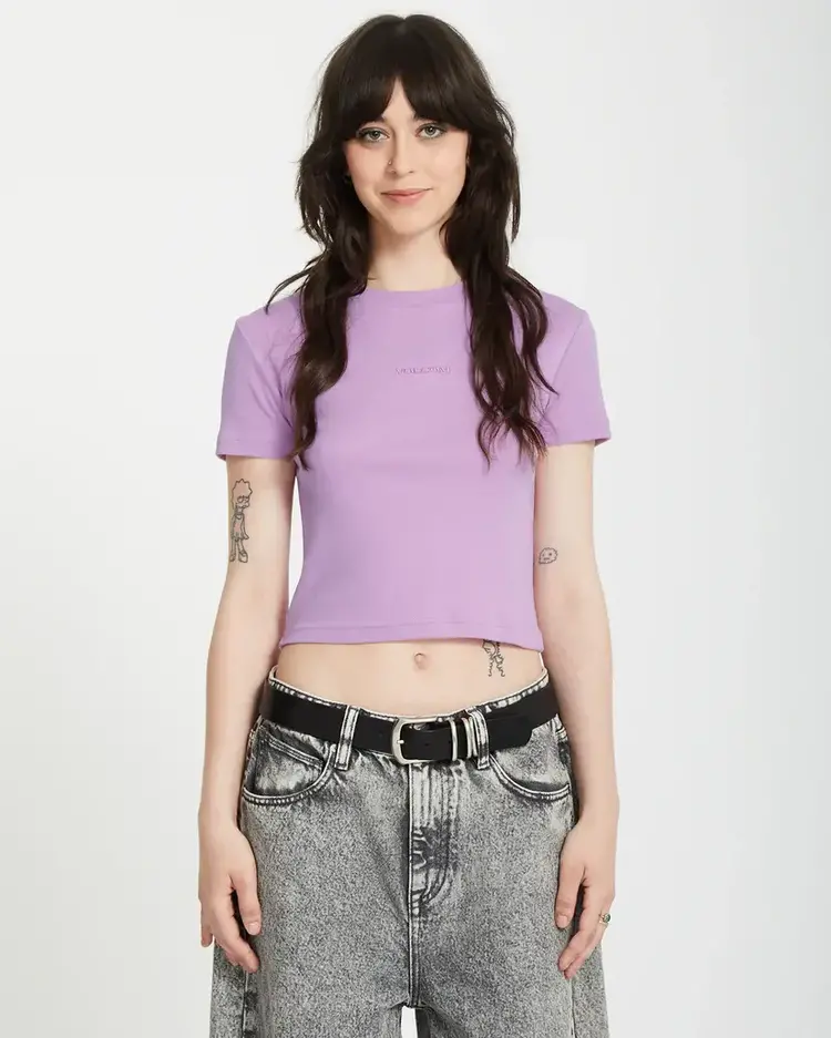 Volcom Volcomstone Tight Crop - Iris Purple