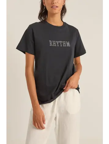 Rhythm Flagship Boyfriend Tee Black