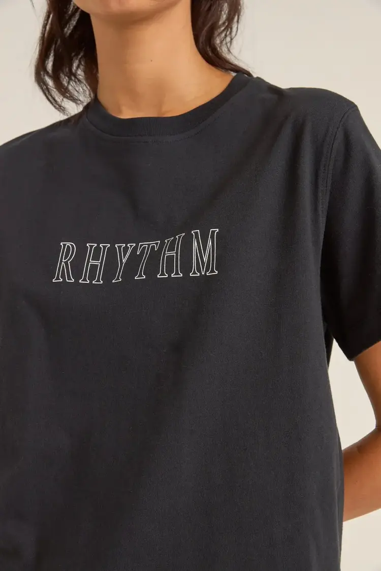 Rhythm Flagship Boyfriend T-shirt Black