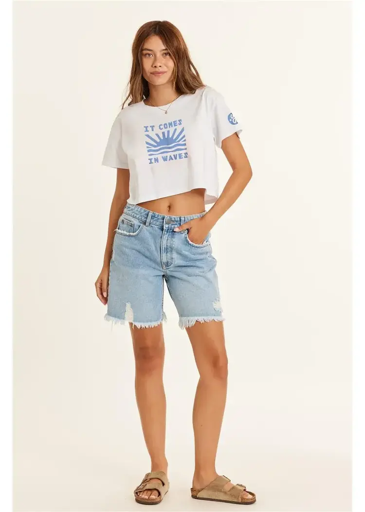 Sisstr The Cruiser Crop Tee - White