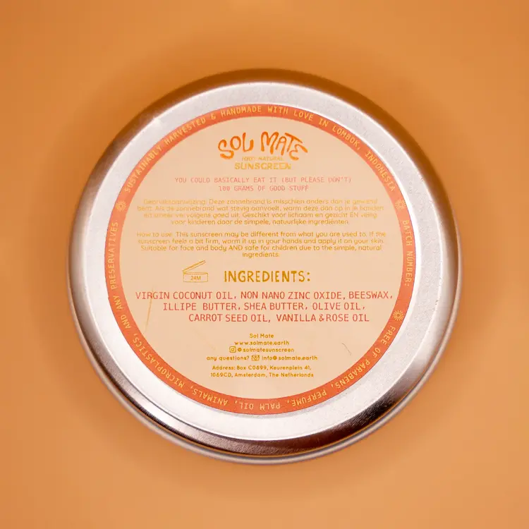 Sol Mate Natural Sunscreen - Rose edition for higher temperatures