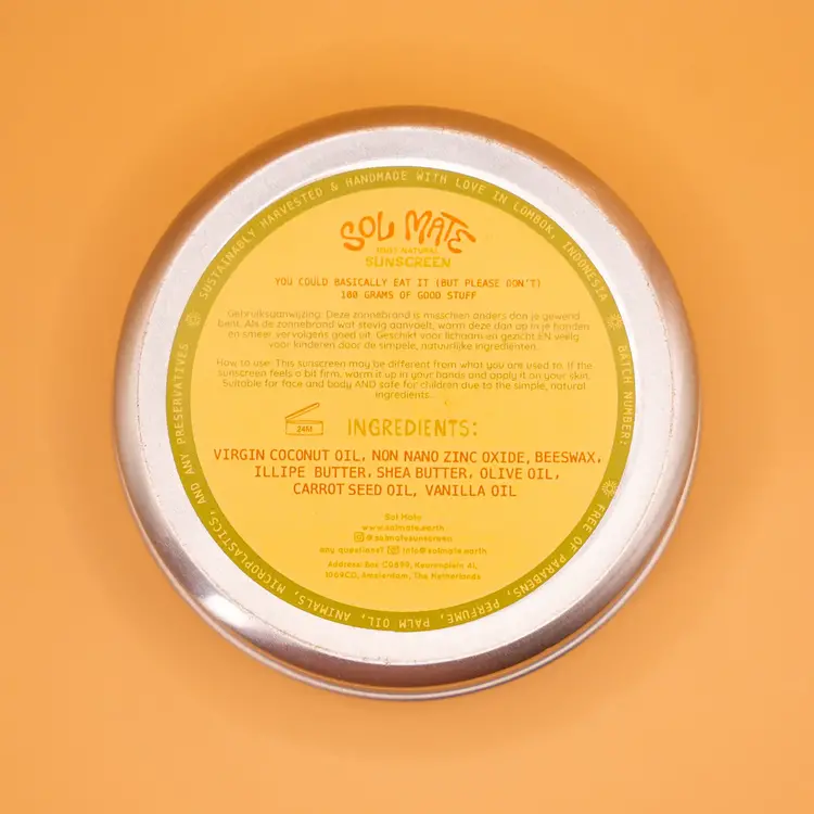 Sol Mate Natural Sunscreen - Green edition