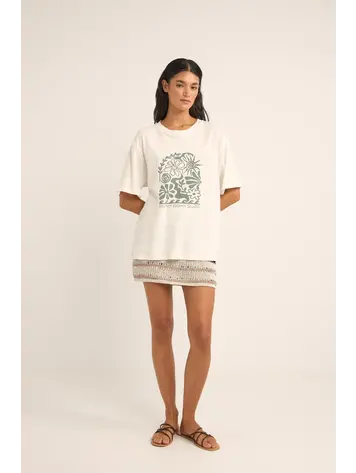 Rhythm Bloom Studio Oversized T-shirt Natural