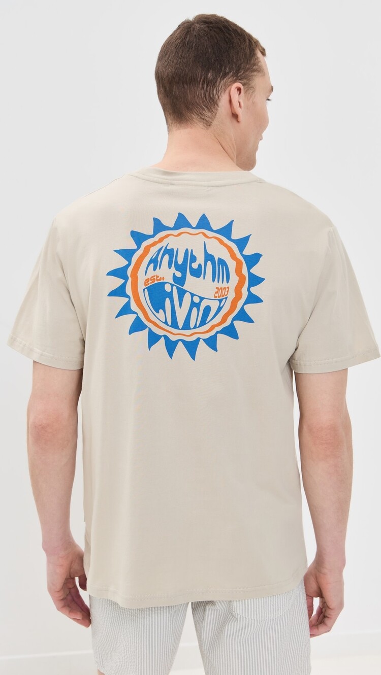 Rhythm Swerve Sun Tee Moonrock