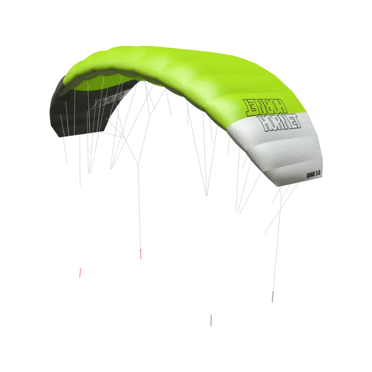 PLKB - Peter Lynn Hornet 4-line Power Kite  - Fluor Green - 3M Bar