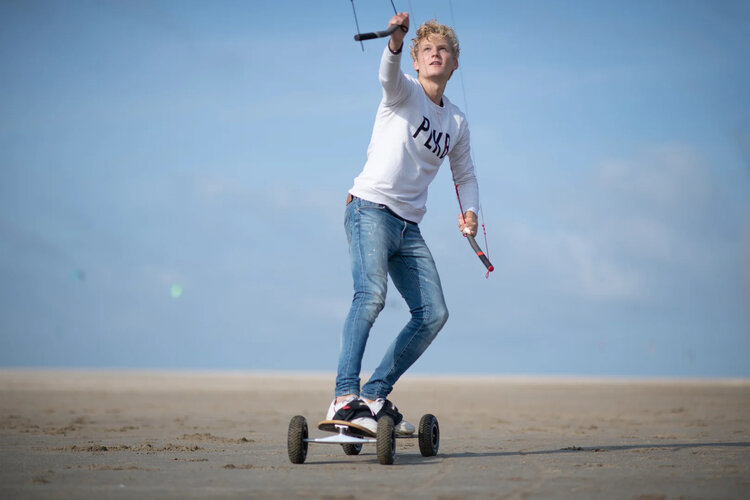 PLKB - Peter Lynn Hornet 4-line Power Kite  - Fluor Green - 3M Bar