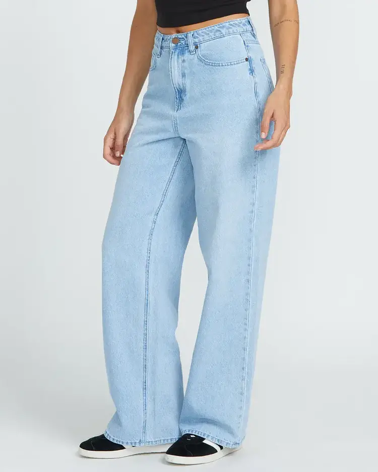 Volcom Stoned Boyfriend High rise Jeans - Blue Bird
