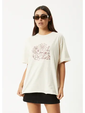 Afends Shapes Oversized Tee Moonbeam