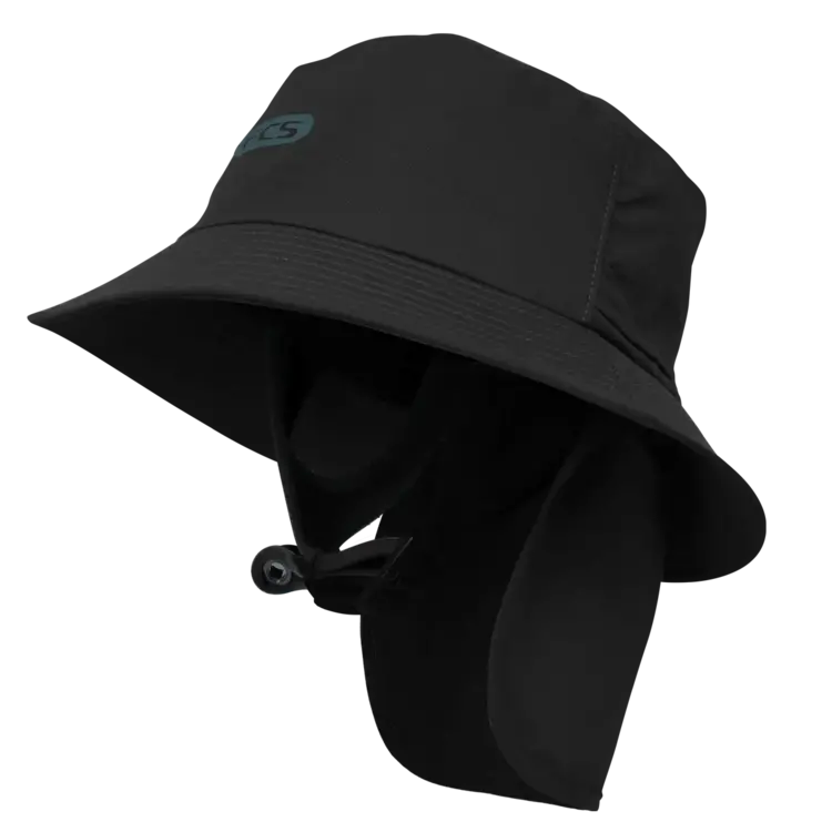 Fcs Essential Surf Bucket Hat - Black / Teal logo