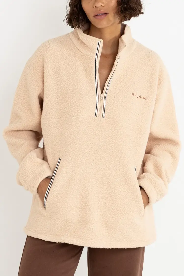 Rhythm Heritage 1/4 Zip Fleece Oat