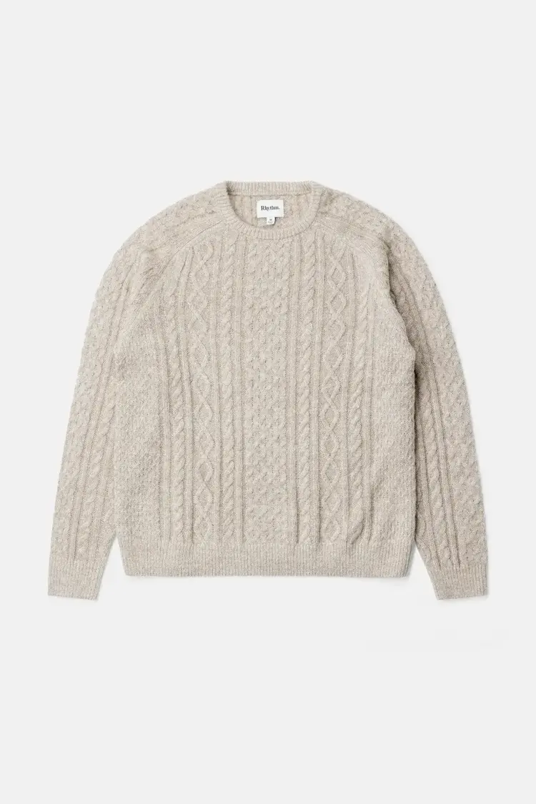 Rhythm Mohair Fishermans Knit Oatmeal