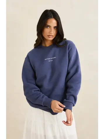 Rhythm Classic Brand Fleece Steel Blue