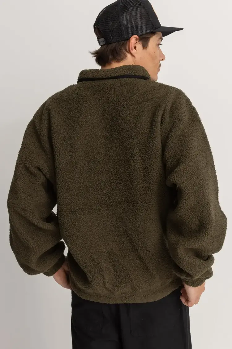 Rhythm Sherpa Pullover Olive