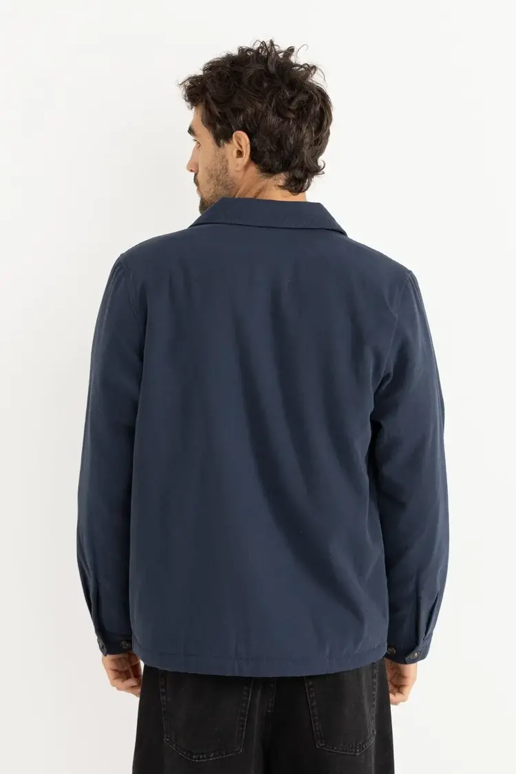 Rhythm Sherpa Lined Work Shirt Navy
