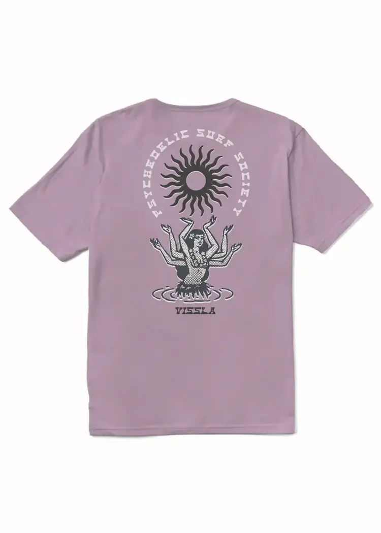 Vissla Hula Hands Organic Tee Plum