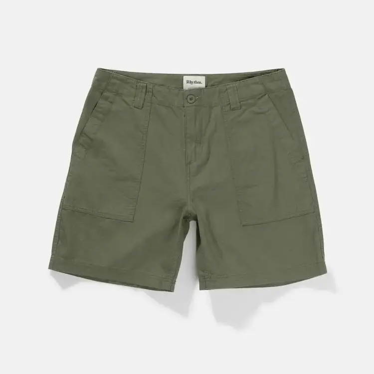 Rhythm Worn Path Ripstop Short Olive
