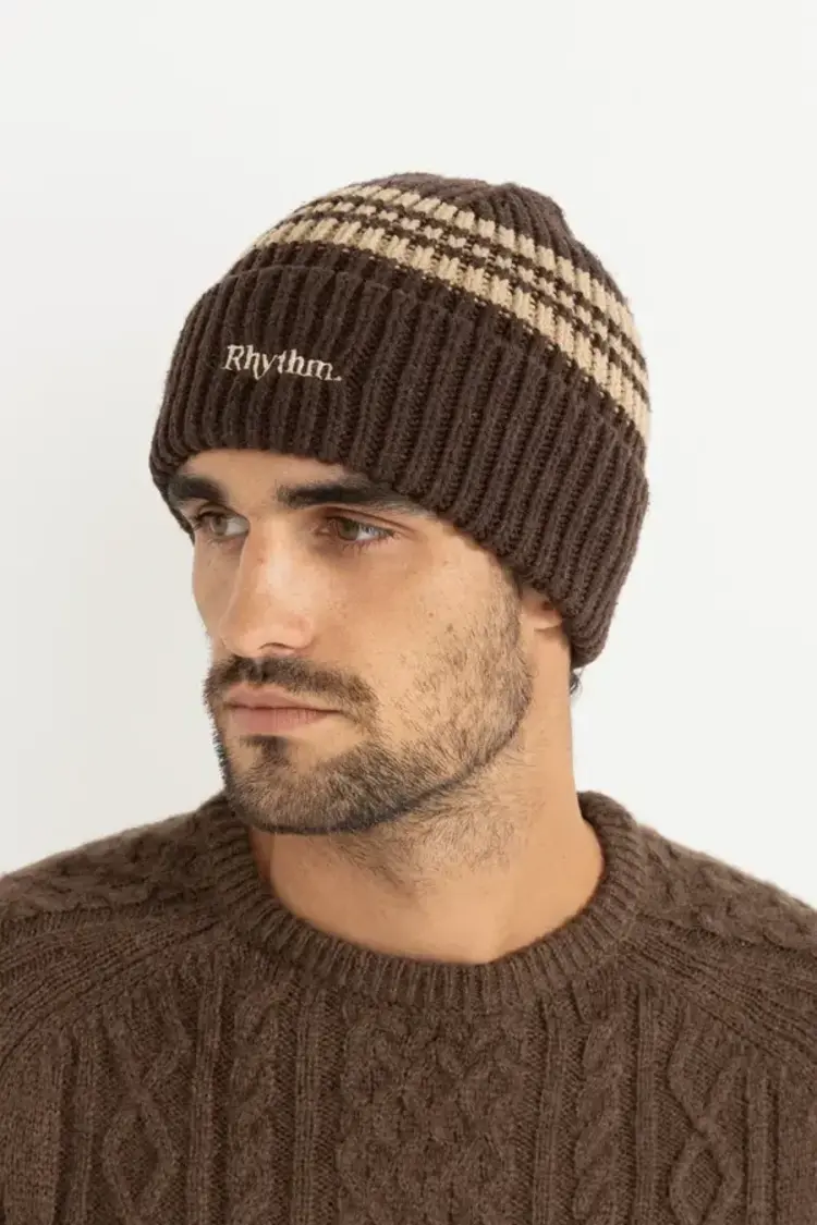 Rhythm Stripe Beanie Cedar
