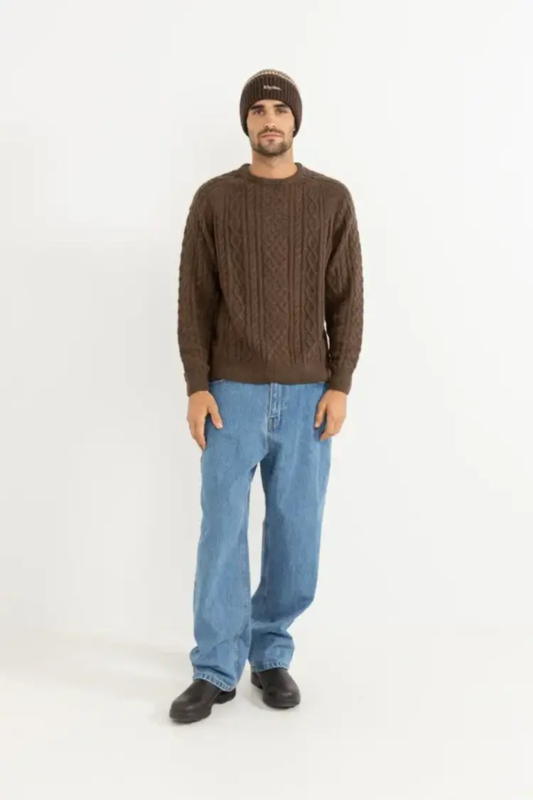 Rhythm Stripe Beanie Cedar