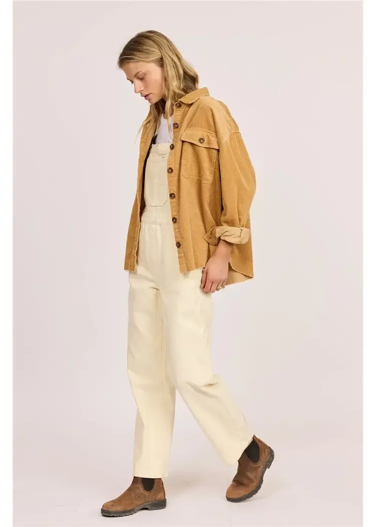 Sisstr After Hours Cord Shacket Rattan