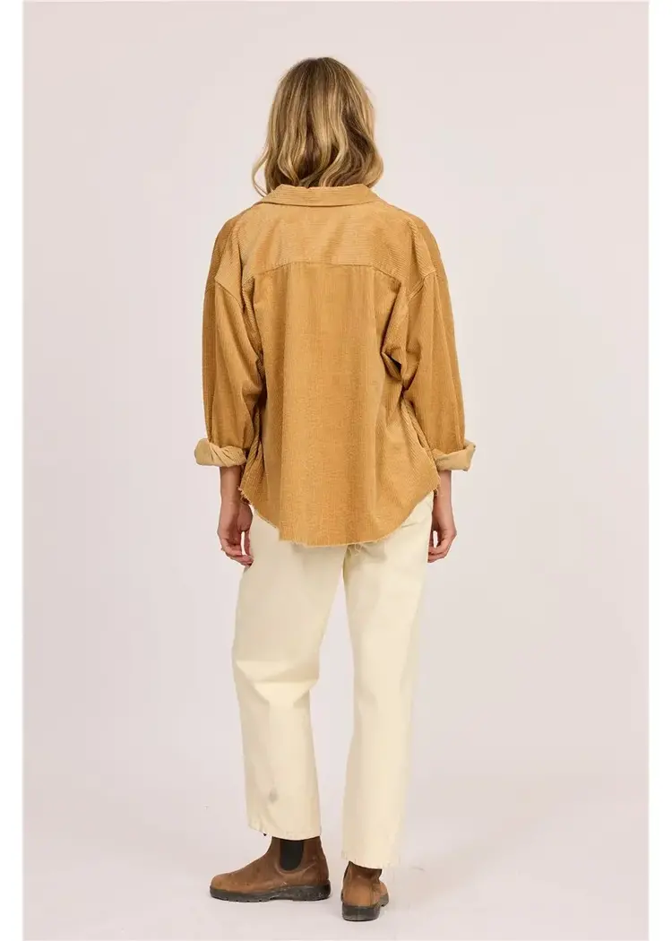 Sisstr After Hours Cord Shacket Rattan