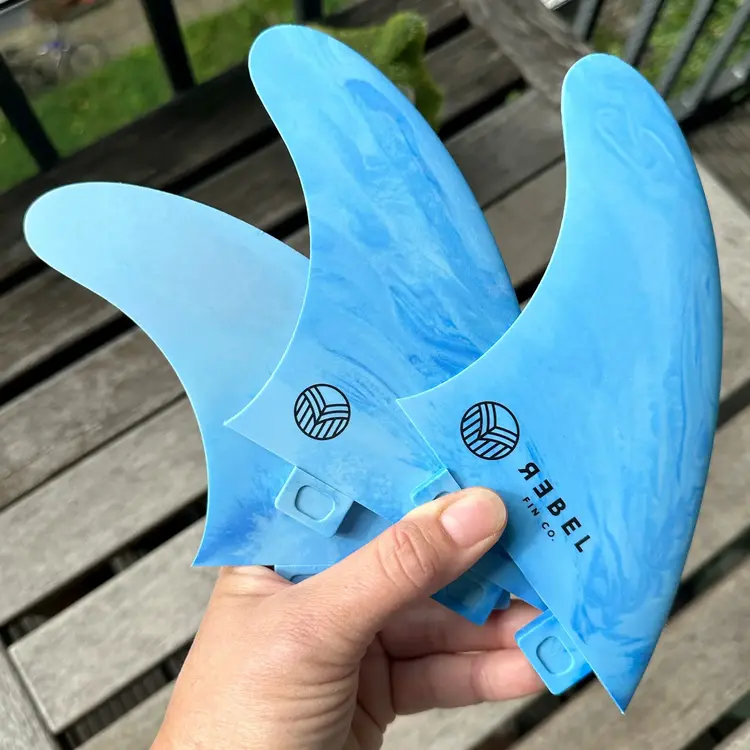 Rebel Fin Co. Recycled Marble fins - Thruster FCS - Sky Full Of Waves
