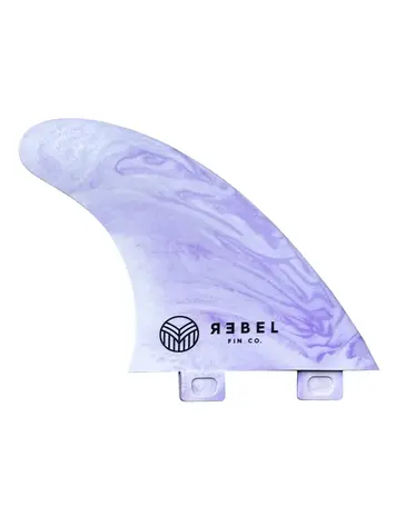 Rebel Fin Co. Recycled Marble fins - Thruster FCS - Lavender Clouds