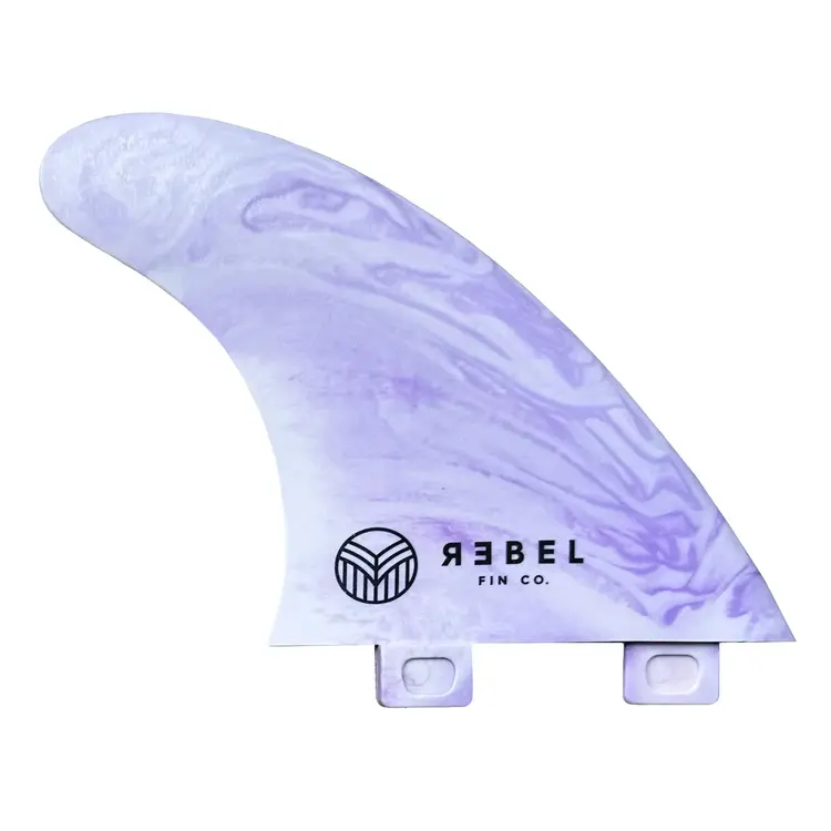 Rebel Fin Co. Recycled Marble fins - Thruster FCS - Lavender Clouds