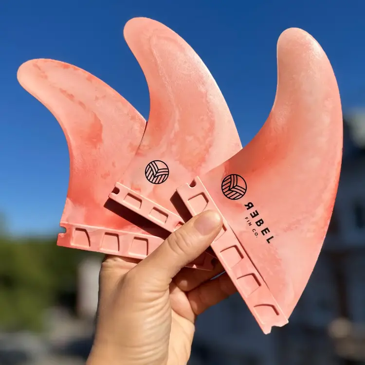 Rebel Fin Co. Recycled Marble fins - Thruster Futures - Crush