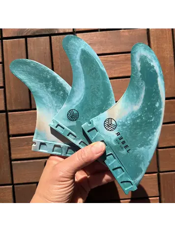 Rebel Fin Co. Recycled Marble fins - Thruster Futures - Shipstern Bluff