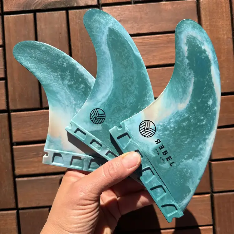 Rebel Fin Co. Recycled Marble fins - Thruster Futures - Shipstern Bluff