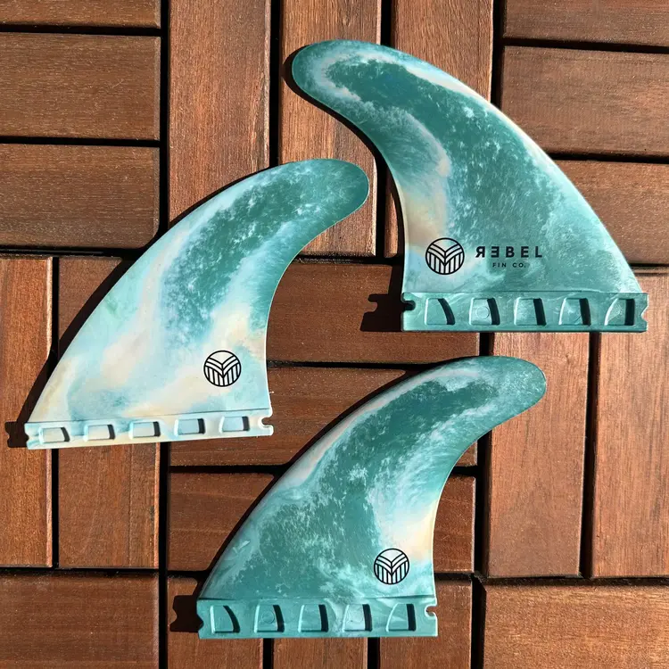 Rebel Fin Co. Recycled Marble fins - Thruster Futures - Shipstern Bluff