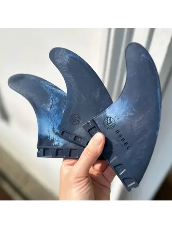 Rebel Fin Co. Recycled Marble fins - Thruster Futures - Deep Sea