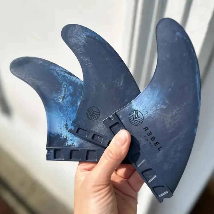 Rebel Fin Co. Recycled Marble fins - Thruster Futures - Deep Sea
