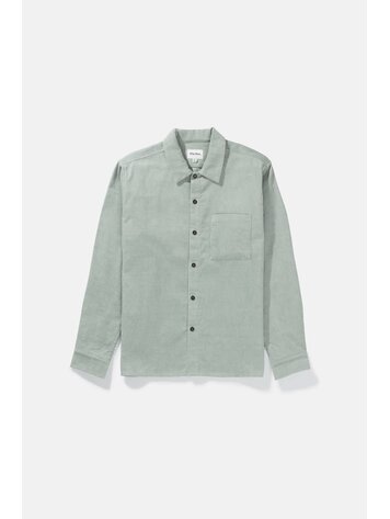 Rhythm Corduroy Ls Shirt Seafoam