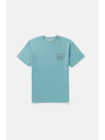 Rhythm Worn Path Tee Mineral Blue
