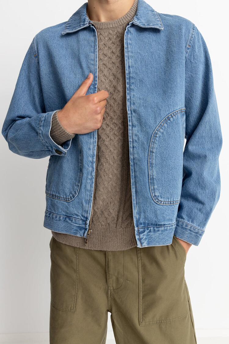 Rhythm Denim Utility Jacket Worn Indigo
