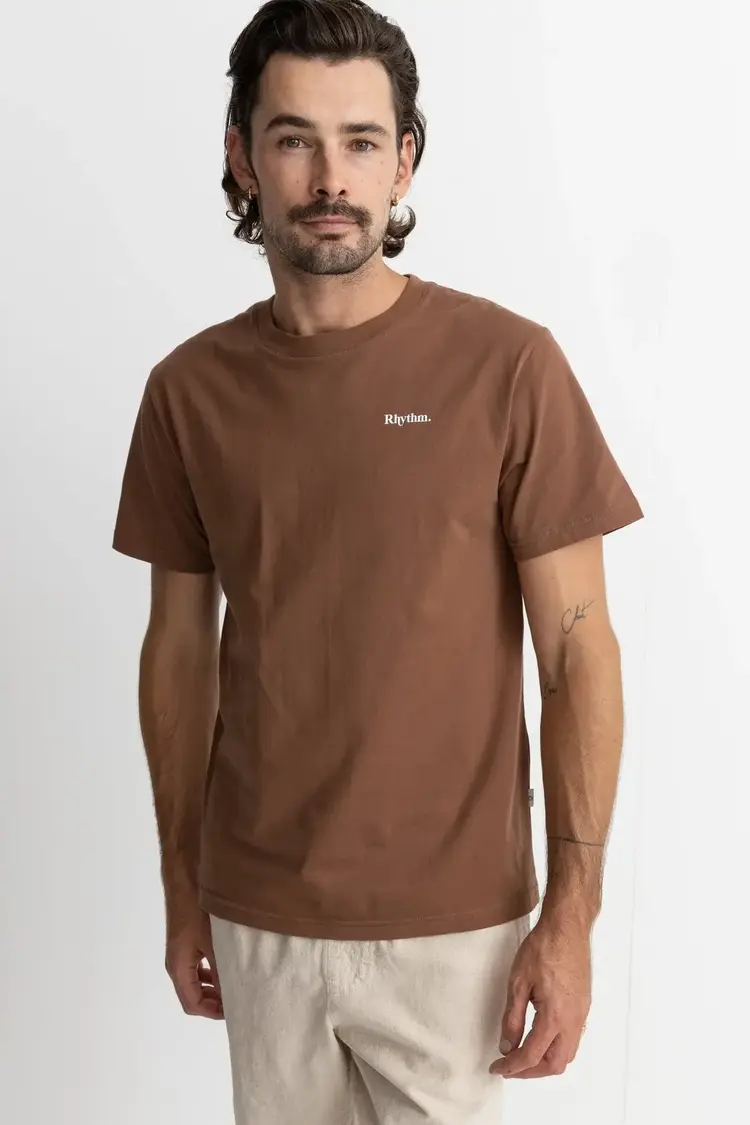 Rhythm Classic Brand Tee Chocolat