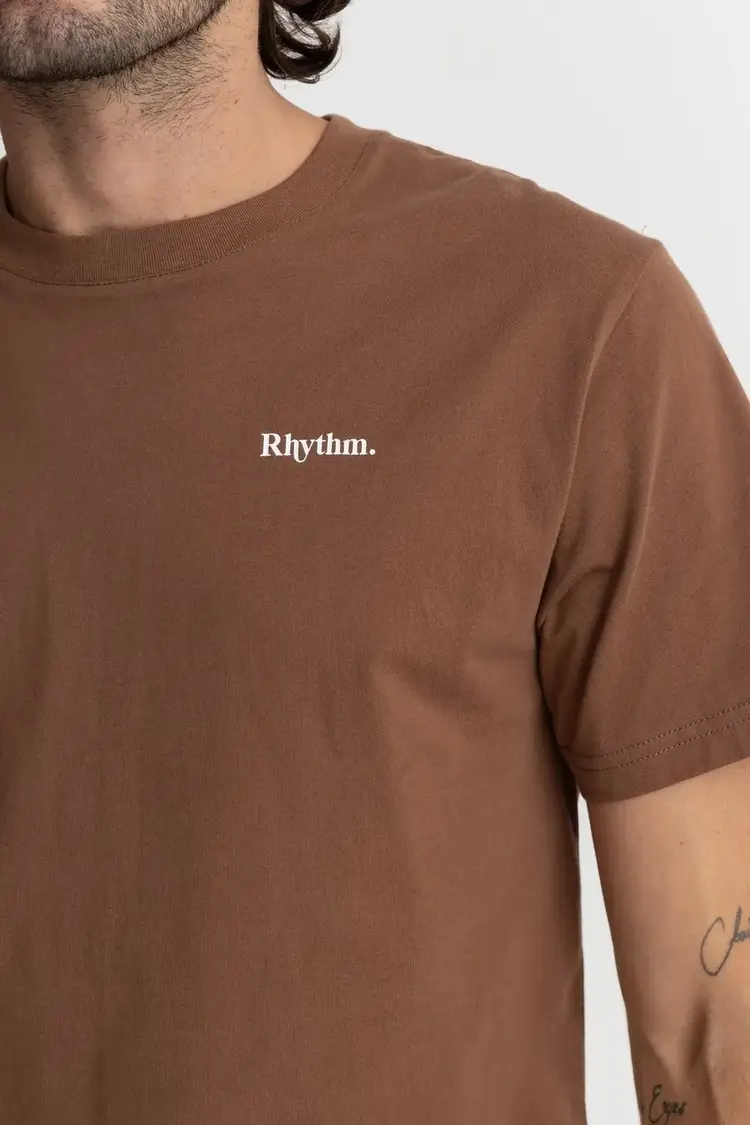 Rhythm Classic Brand Tee Chocolat