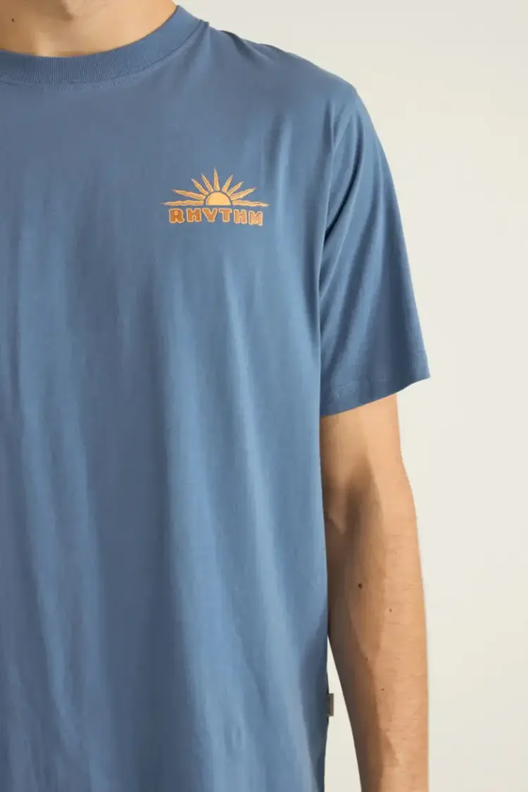 Rhythm Frame Tee Vintage blue