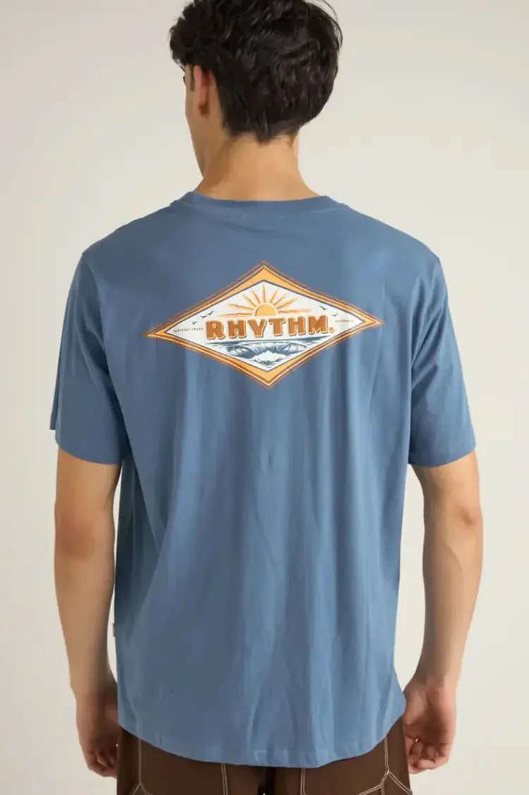 Rhythm Frame Tee Vintage blue