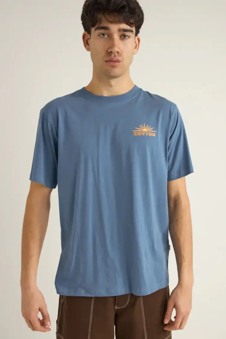 Rhythm Frame Tee Vintage blue