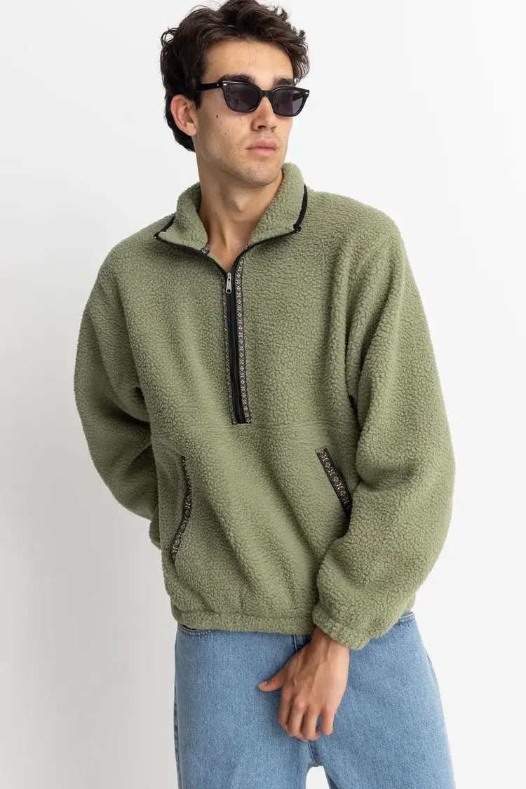 Rhythm Sherpa Pullover Sage
