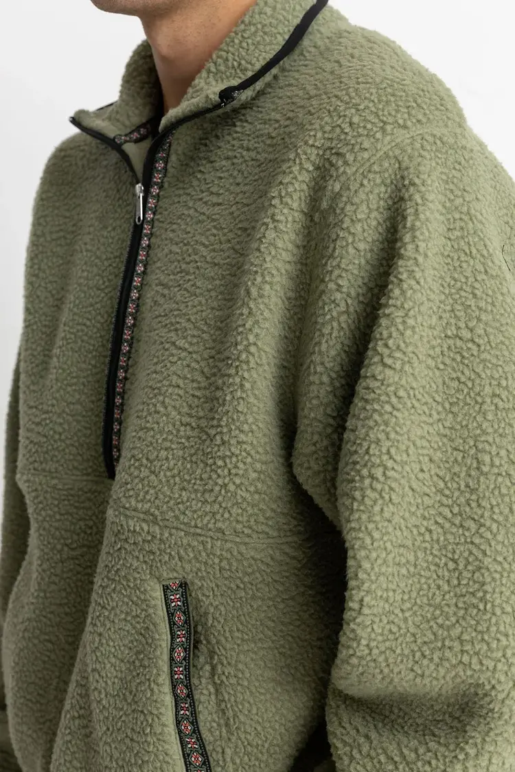 Rhythm Sherpa Pullover Sage