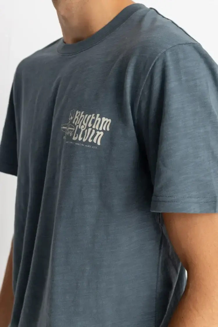 Rhythm Livin Slub Tee Slate