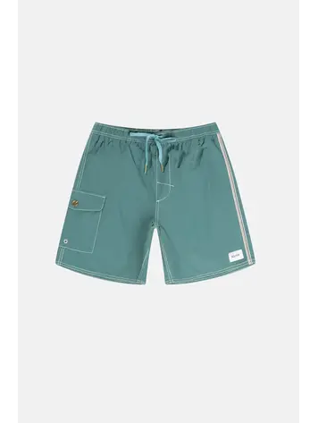 Rhythm Patch Beach Short Blue