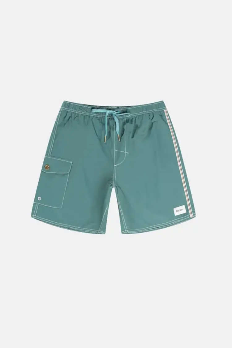 Rhythm Patch Beach Short Blue